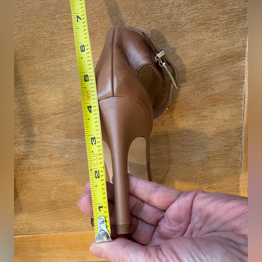 Gianni Bini Tan Studded Heels - Picture 6 of 6